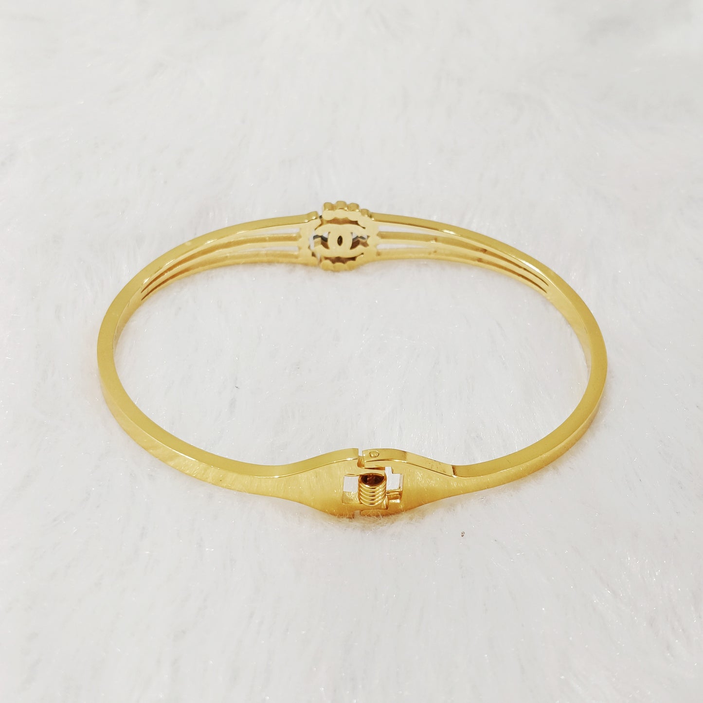 Chanel 18 Kt Gold Plated Bracelet
