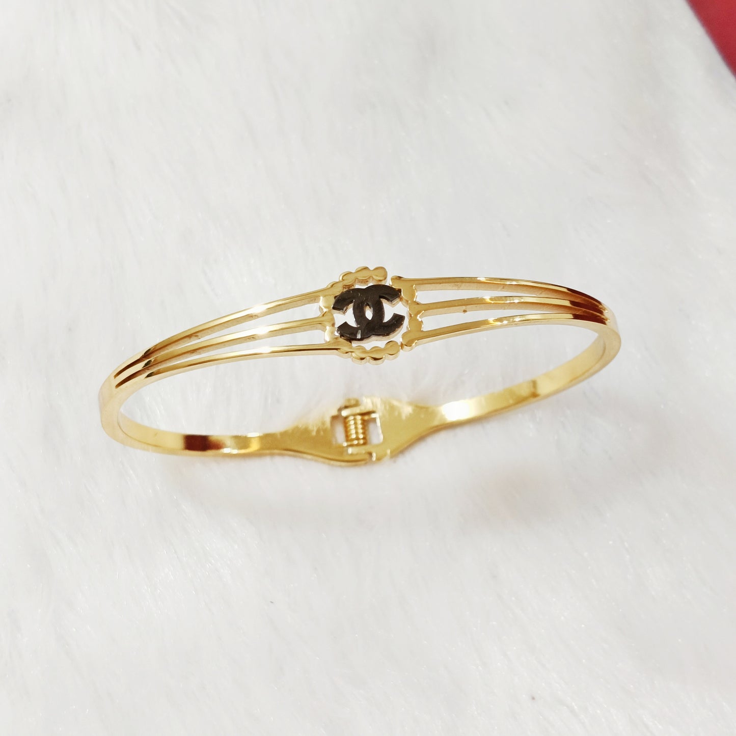 Chanel 18 Kt Gold Plated Bracelet