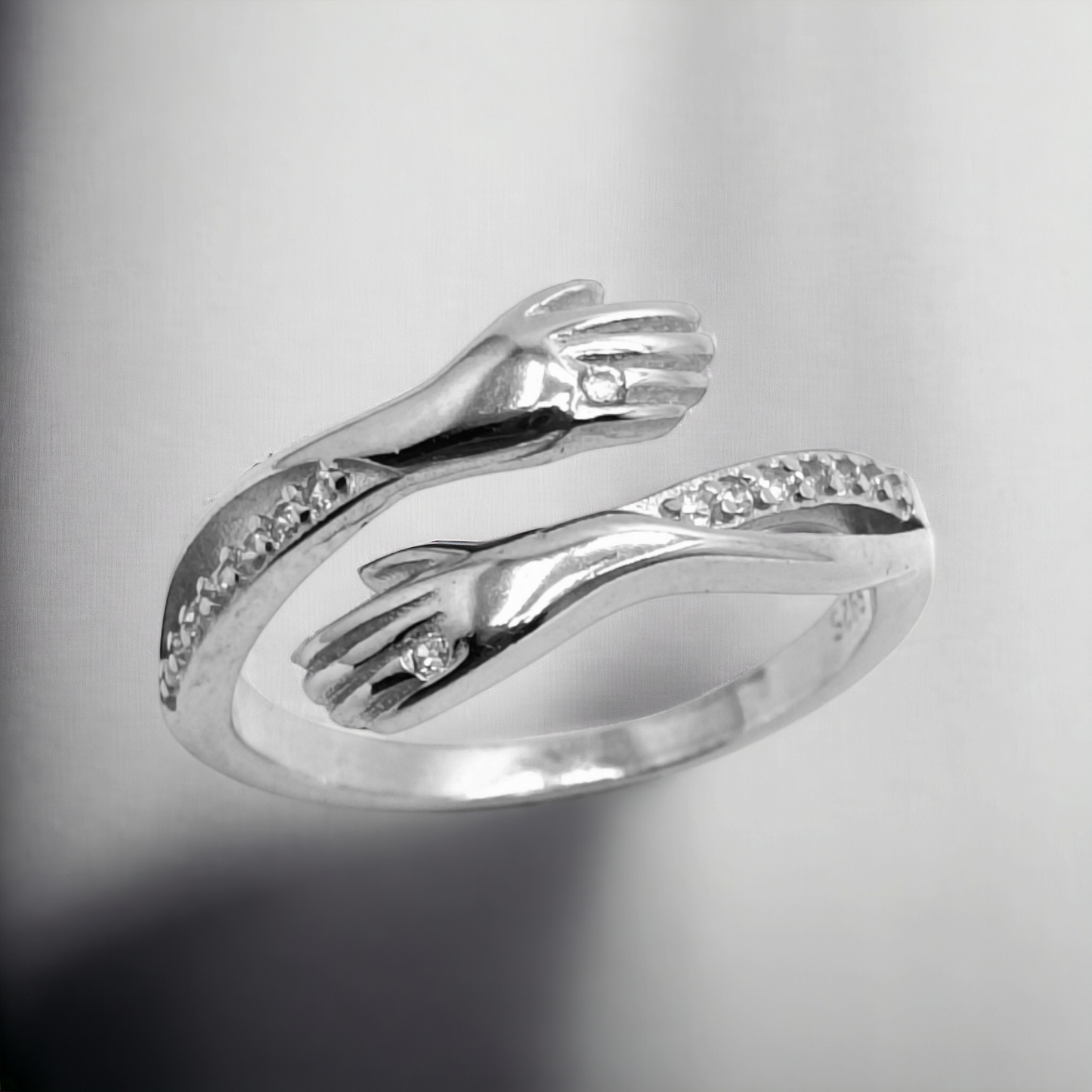 Zircons Hug Ring