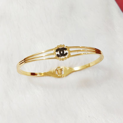 Chanel 18 Kt Gold Plated Bracelet