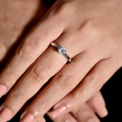 Zircon Solitaire Ring