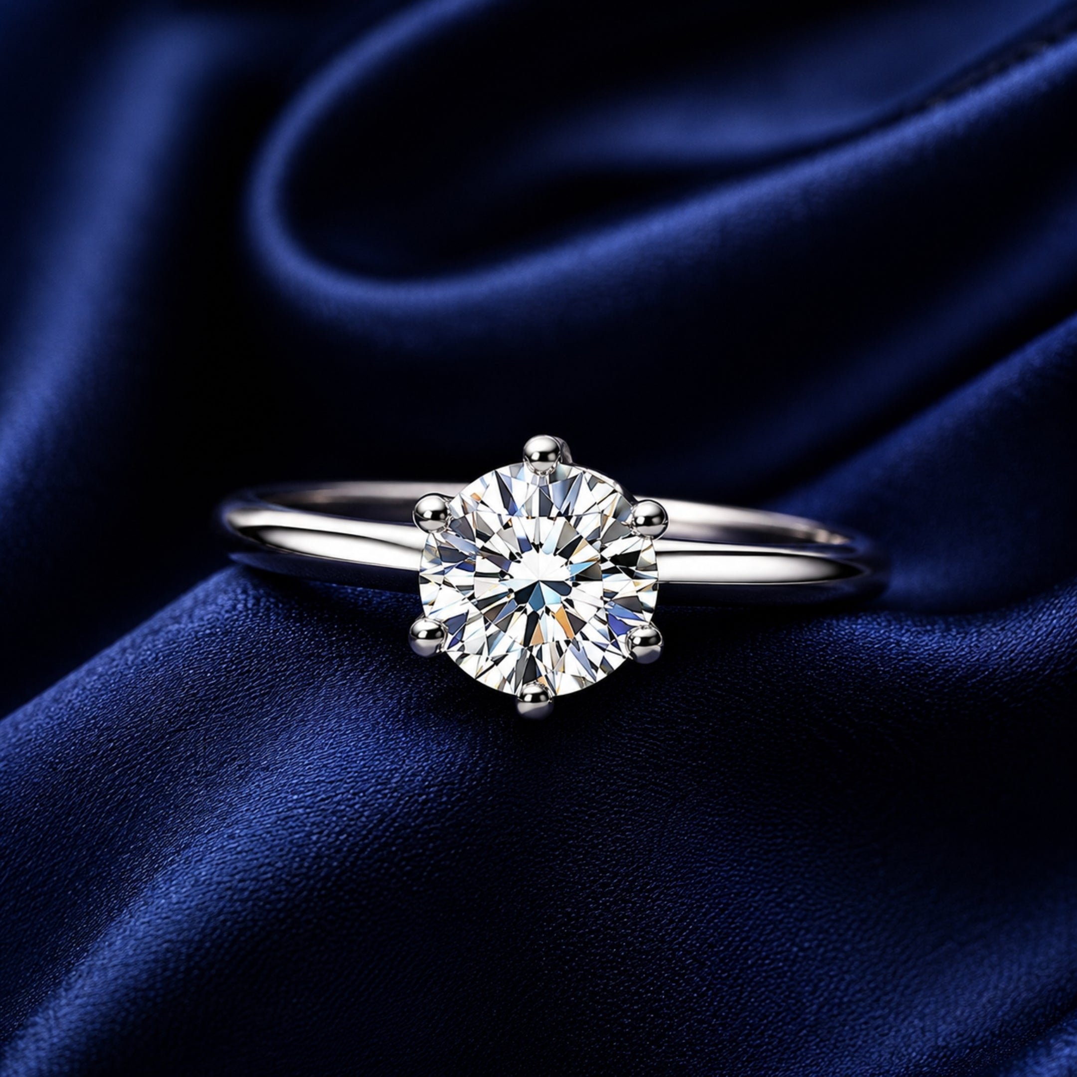 Solitaire Adjustable Ring for Women