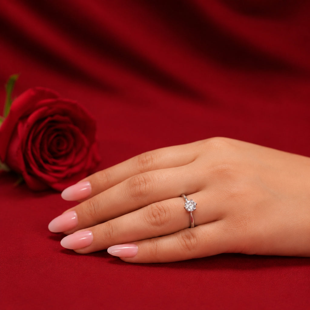 Solitaire Adjustable Ring for Women