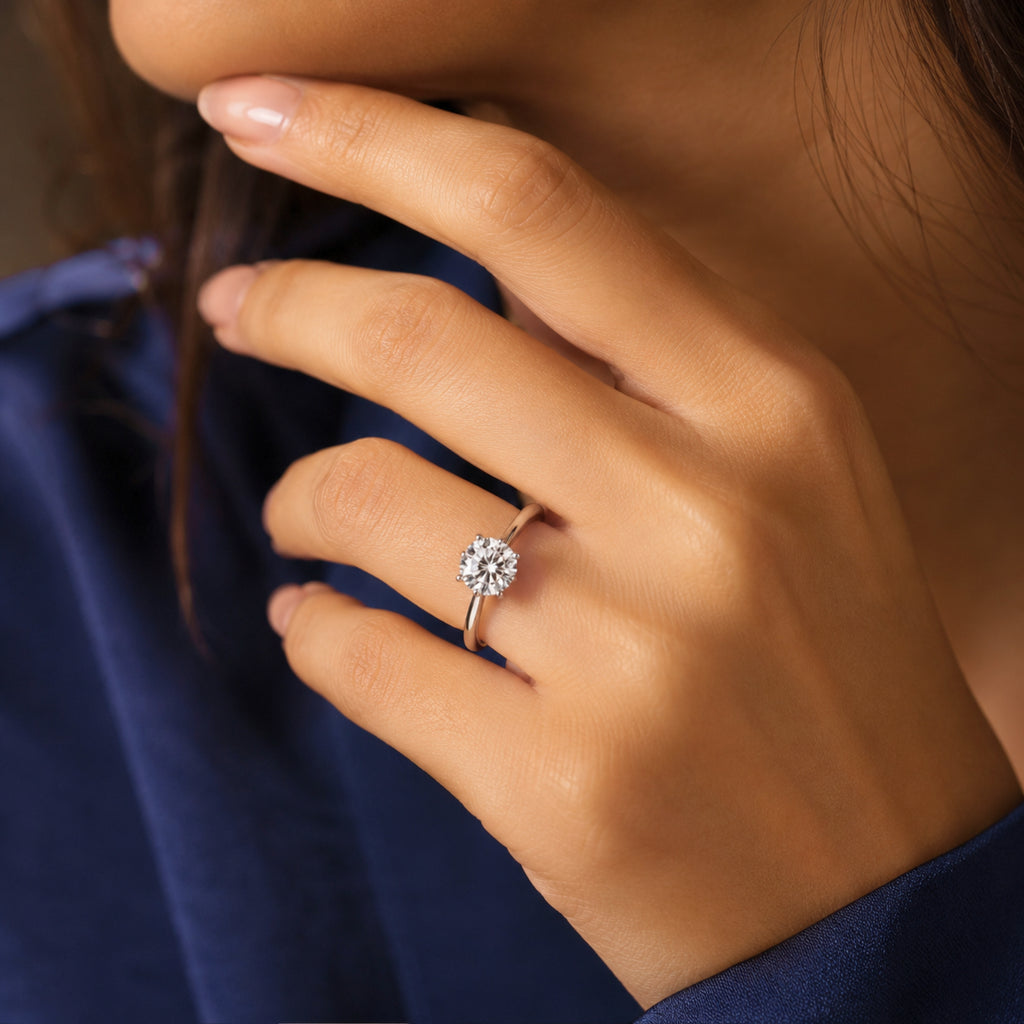 Solitaire Adjustable Ring for Women