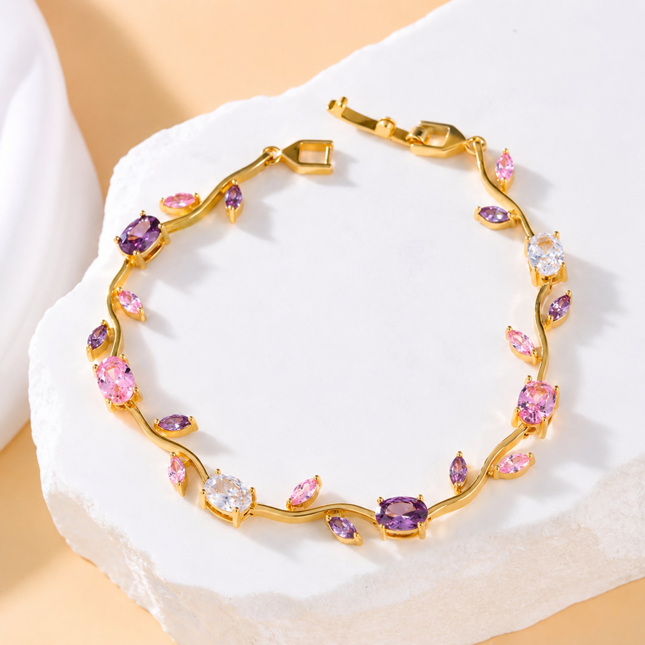 Rapunzel Tulip Bracelet (Pink & Purple)