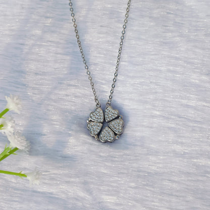 Magnetic Hearts Chain Pendant Necklace