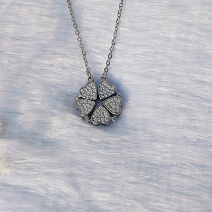 Magnetic Hearts Chain Pendant Necklace
