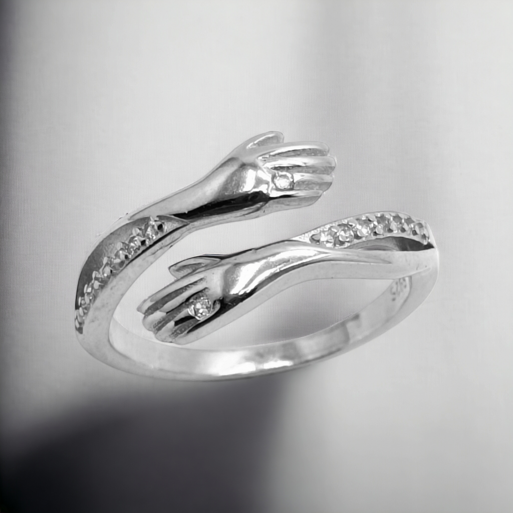 Zircons Hug Ring