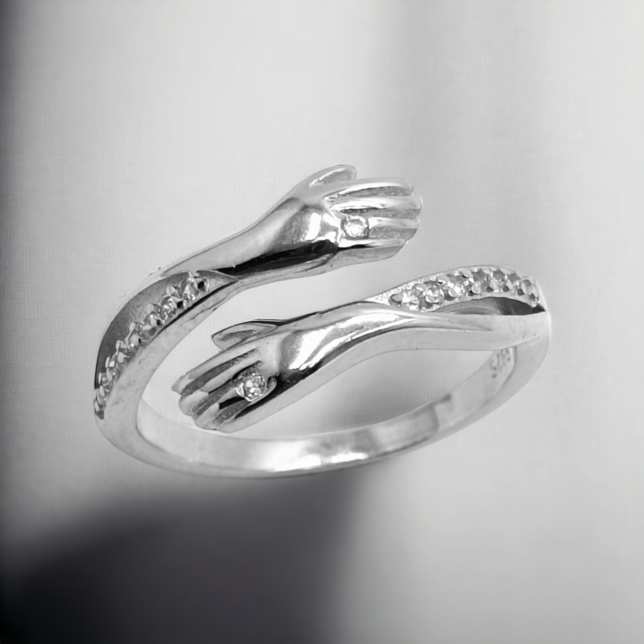 Zircons Hug Ring