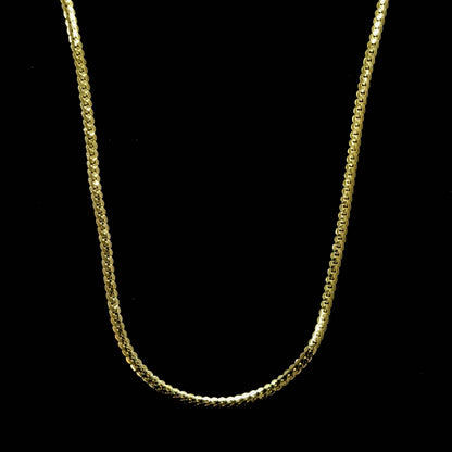 Minimalist Twisted 18 Kt Gold Plated Chain for Men