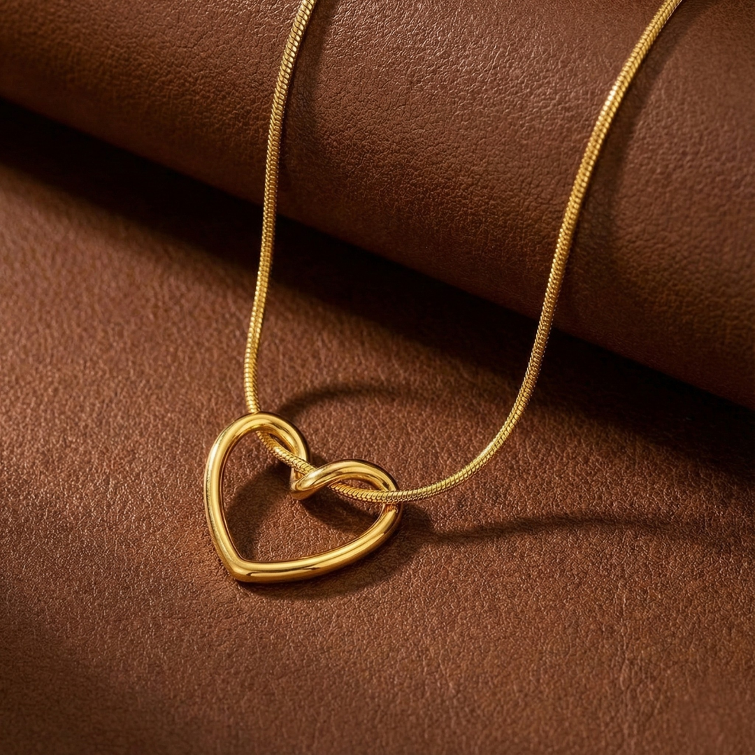 Hollow Heart Necklace Set for Women or Girls